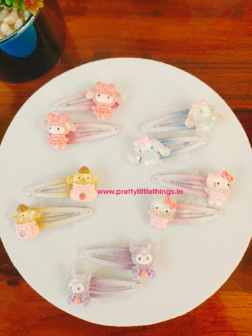 Sanrio Theme Tic Tac Hair Clips Pair