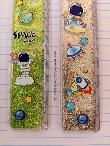 Space themed Floating Shimmer Scales