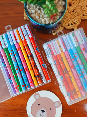 Multicolor Gel Pens Pack [BTS] [Emoji Characters]