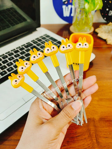 Cute Cartoon Fruit Forks Set