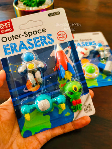 Space theme 3D Erasers Pack