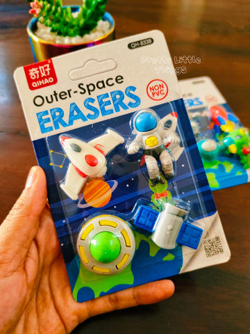 Space theme 3D Erasers Pack