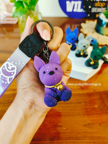 French Bulldog Shimmer Keychain