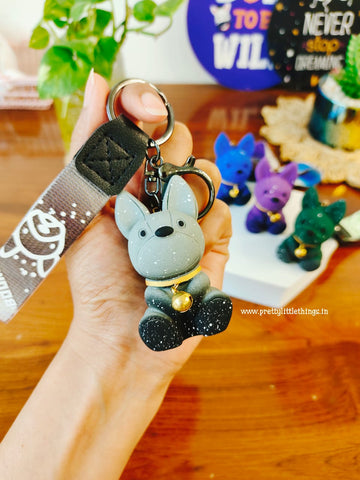 French Bulldog Shimmer Keychain