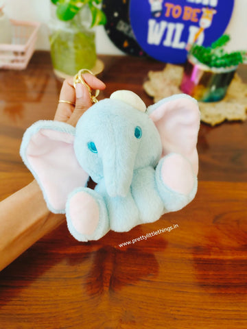 Baby Elephant Plushy Keychain