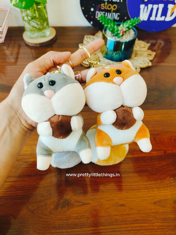 Squirrel Plushy Keychain