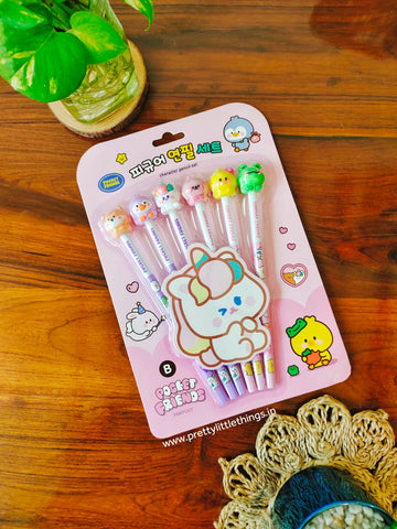 Pencil Pack with Cute Toppers