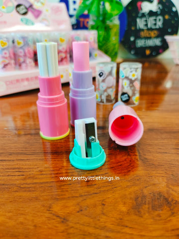 Lipstick shaped Sharpener-Eraser