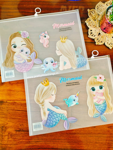 Mermaid A4 Ziploc Folders
