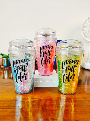 Glitter Juice Sippers - Living in Full Colors