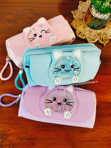 Kitty Shimmer Pouch