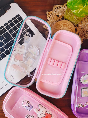 Transparent Travelling Bunny Pouches