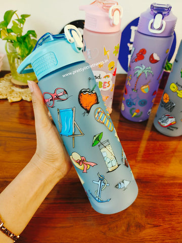 Kids Sipper Bottle in Quirky Prints
