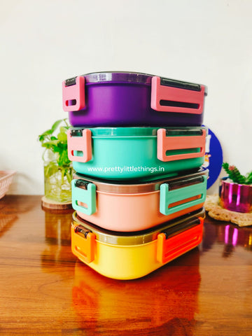Colorblocked 2-Section Insulated Tiffins