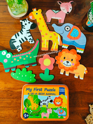 My First Puzzle : 6 in 1 Puzzle Box for Kids
