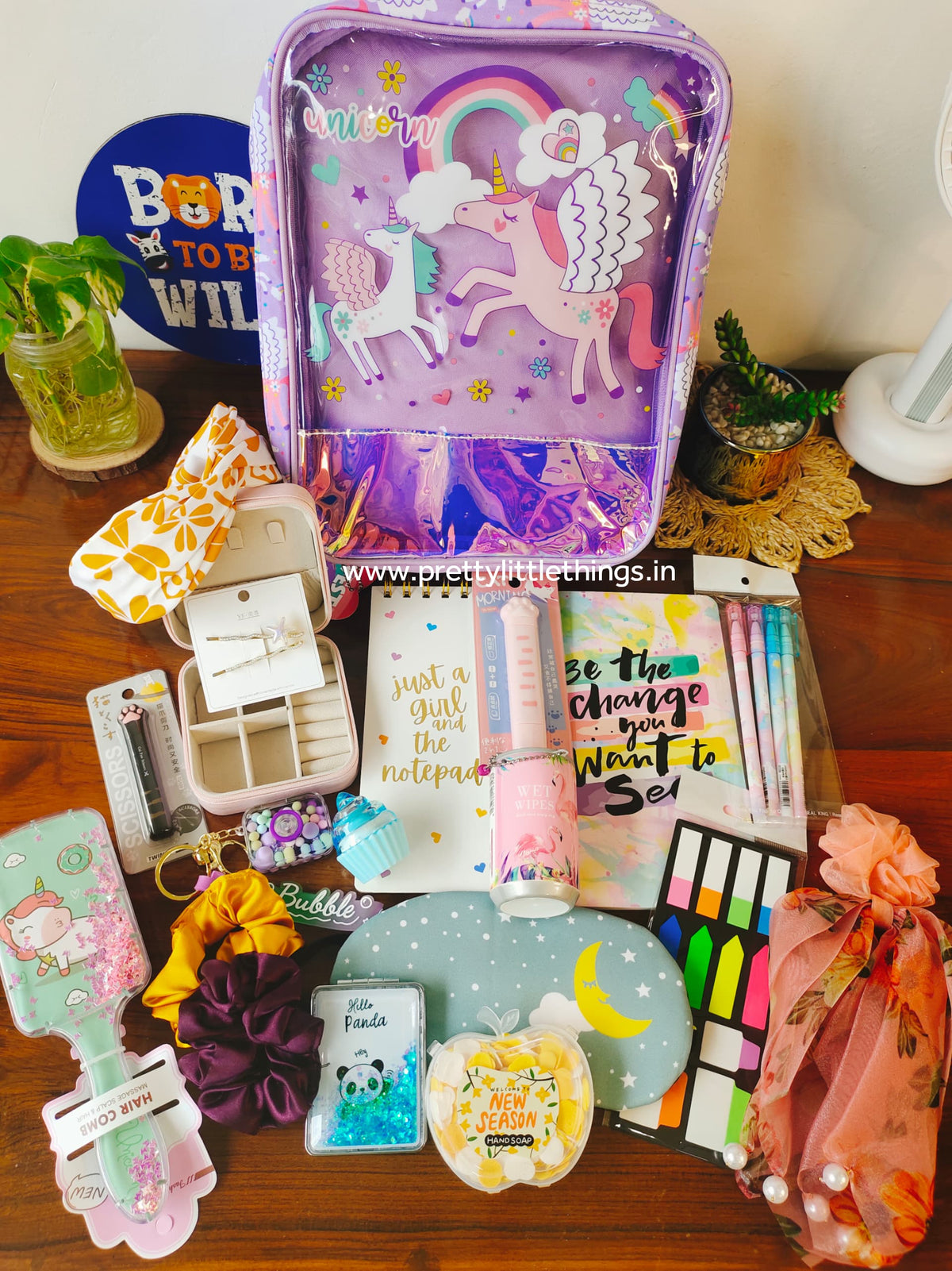 Girls' Unicorn Travel Essentials Hamper