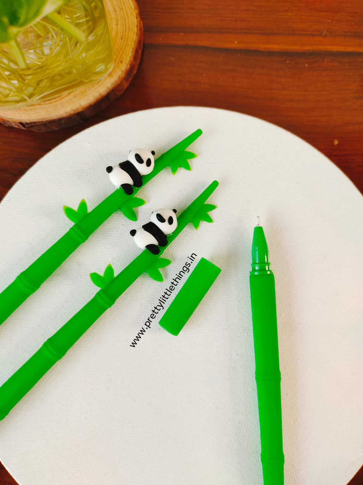 Panda on Bamboo Stick Pens