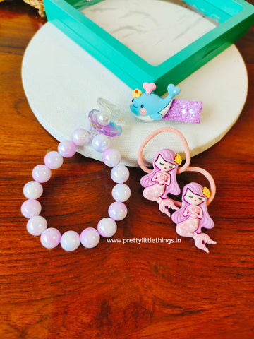 Mermaid Bracelet & Hair Accessories Set