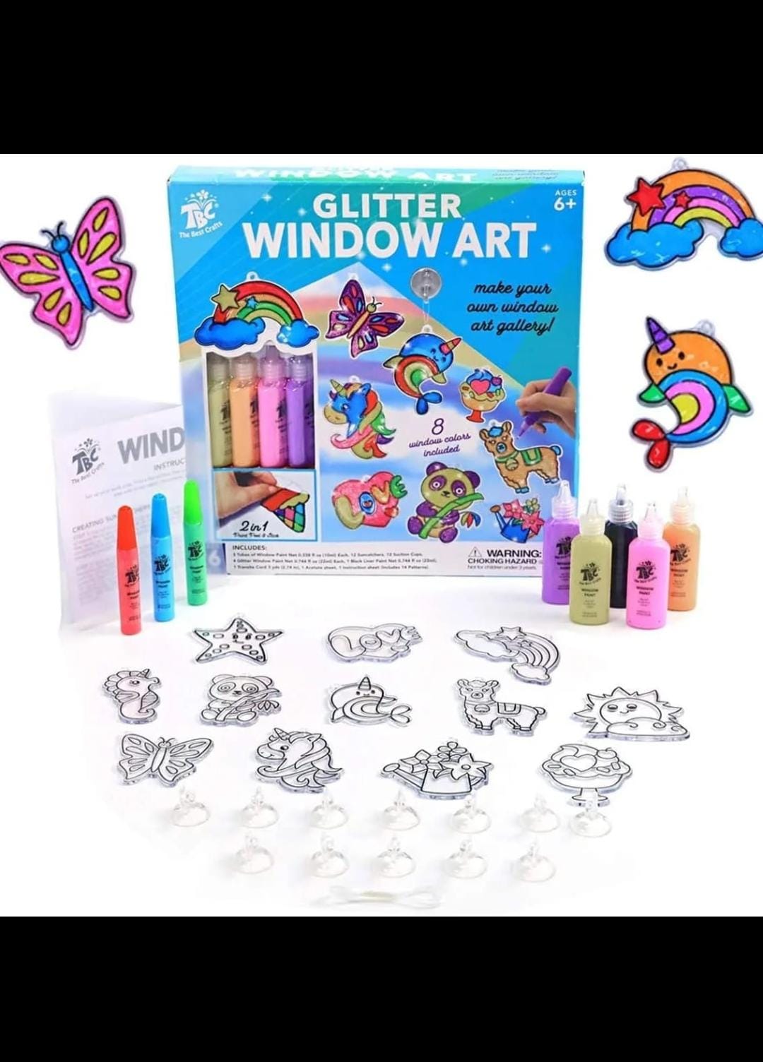 Window Glitter Art Activity Kit