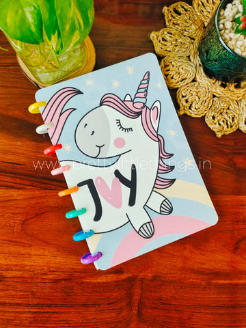 Colorful Spiral Unicorn Diary