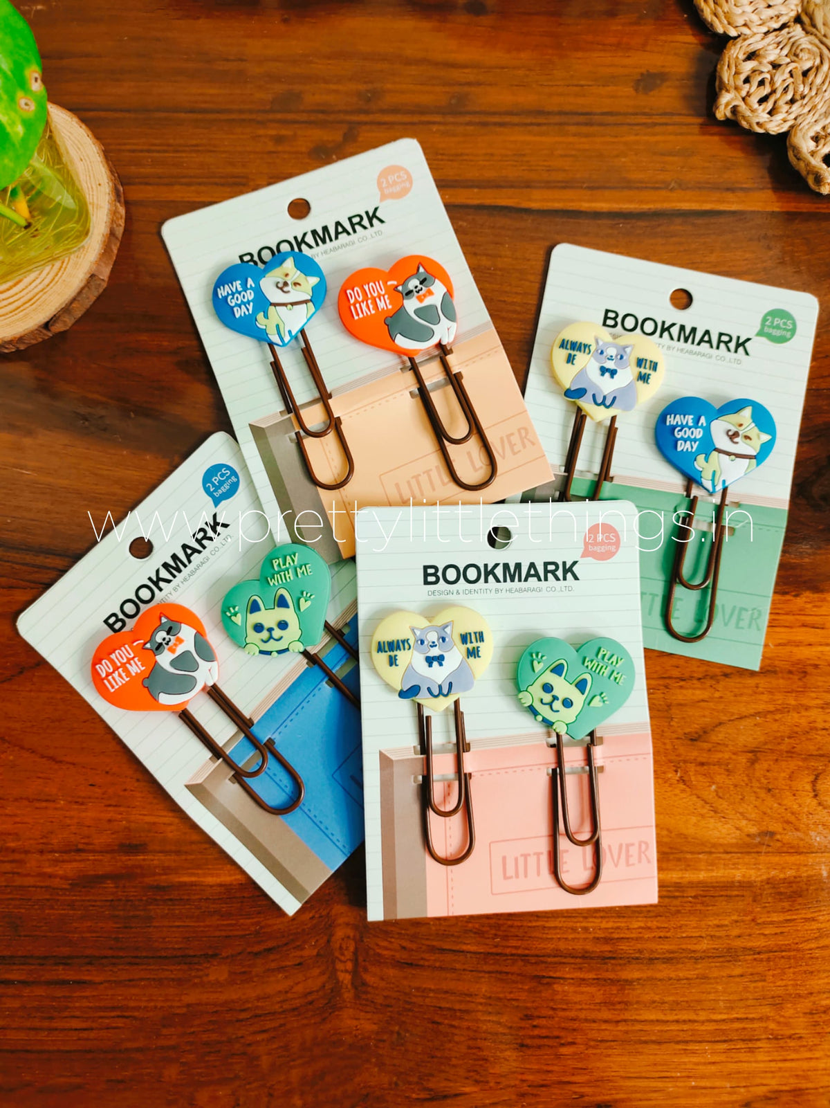 Animals in Hearts Bookmark Clips (BMCAHP2)