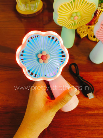 Portable Mini Fans with LED Light [PMFLL]