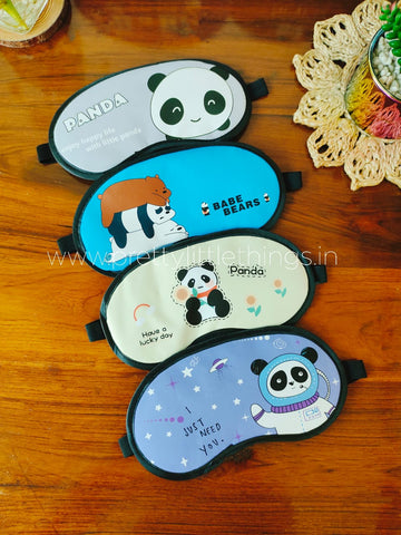 Quirky Fun Eye Masks with Gel Pads (Panda & Others)