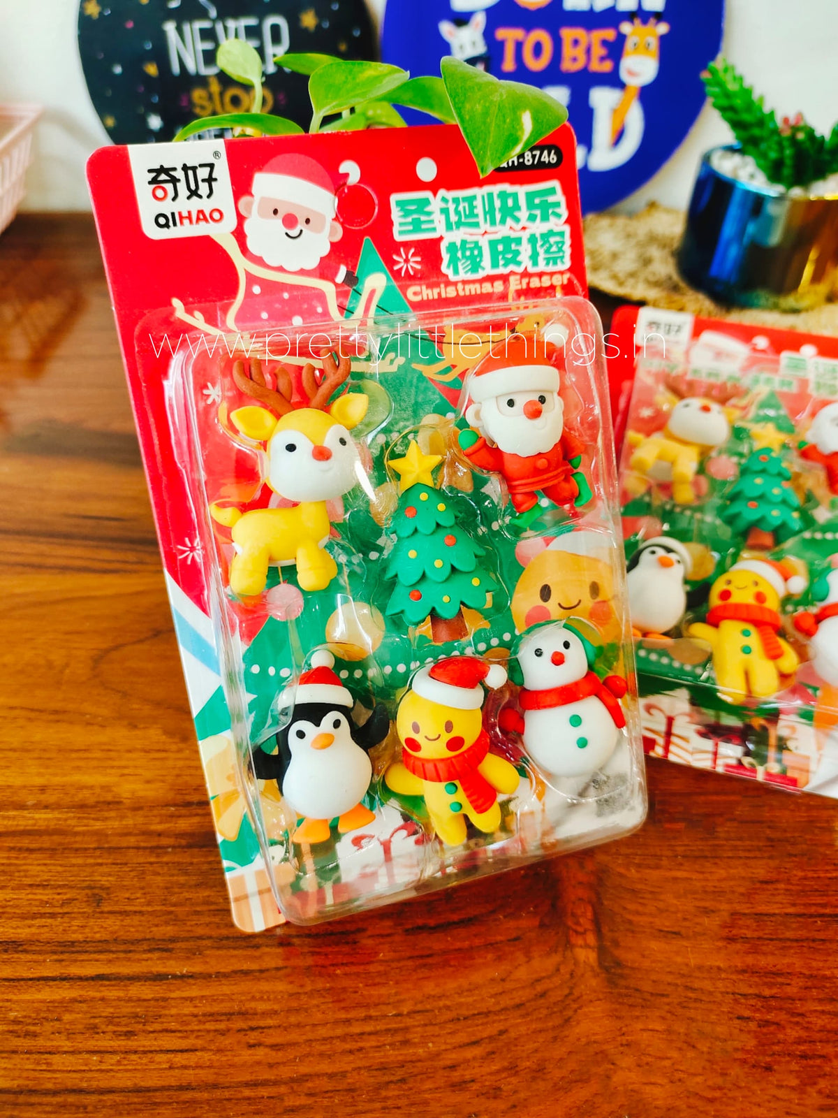 Christmas Eraser Pack of 6 pcs