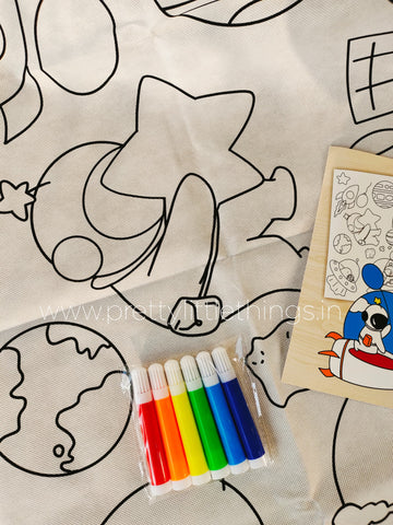 Coloring Mat (Re-useable) for Kids