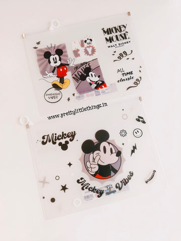 Mickey Mouse Ziploc Folders