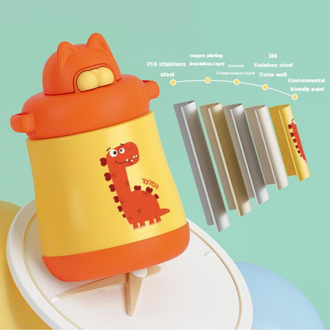 Dino Insulated Bottles for Toddlers (350 ml)