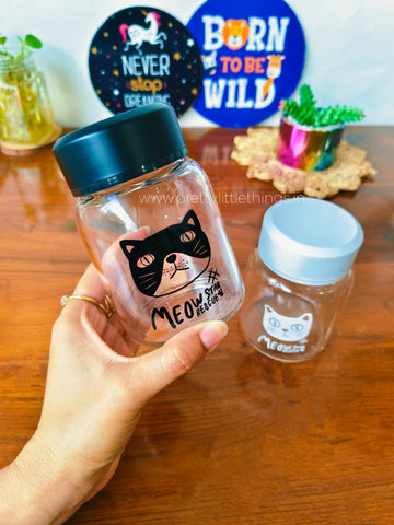 Cat-ty Glass Jars