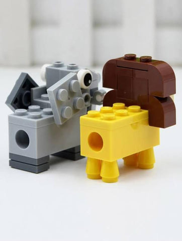 DIY Puzzle Lego Block Sharpeners