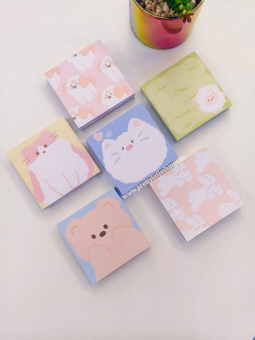 Cute Animals Kawaii Sticky Notes