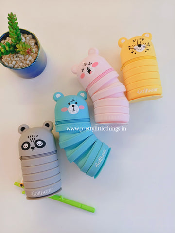 Cute Silicon Pop Up Pencil Pouch