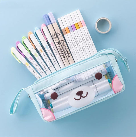 Space / Teddy Pencil Pouch