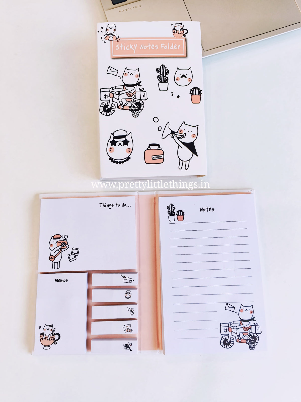 Kitty Sticky Notes Booklet