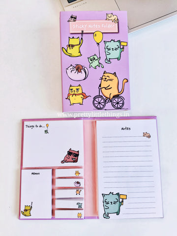 Kitty Sticky Notes Booklet