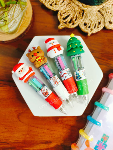 Christmas theme Mini 4 in 1 pens