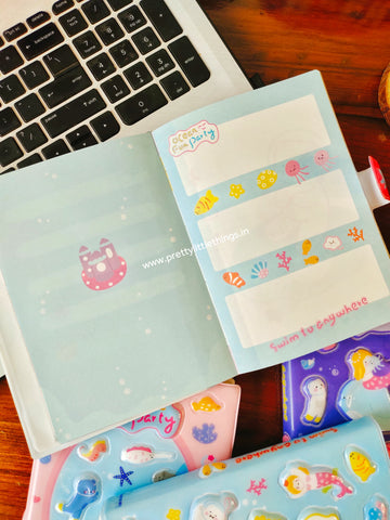 Beautiful Sea Party Clamp Journals