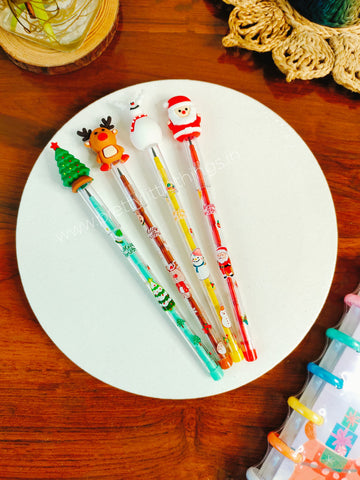 Christmas Push Pencils [Pack of 4]