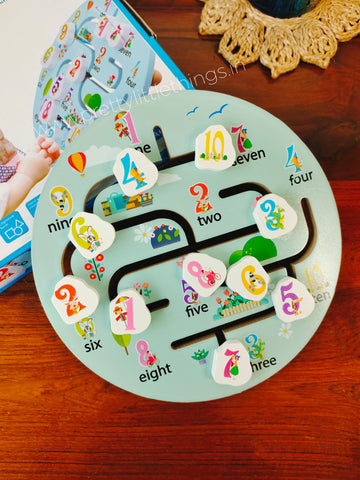 Wooden Maze Game for Toddlers