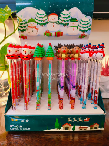 Christmas Push Pencils [Pack of 4]