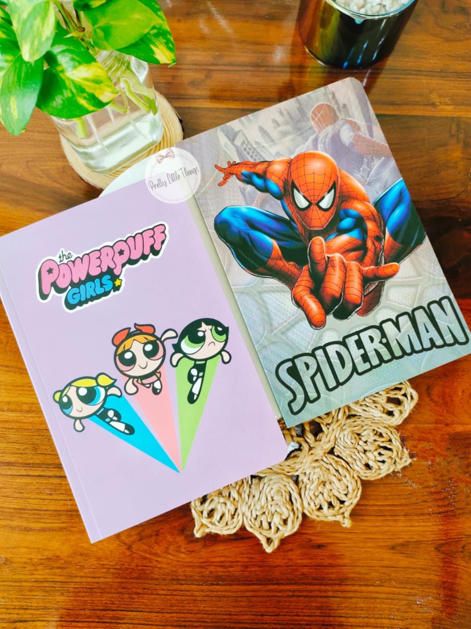 Power Puff Girls & Spiderman Slim Diary