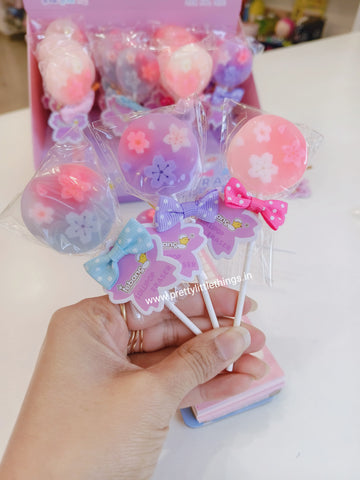 Lollipop Style Erasers