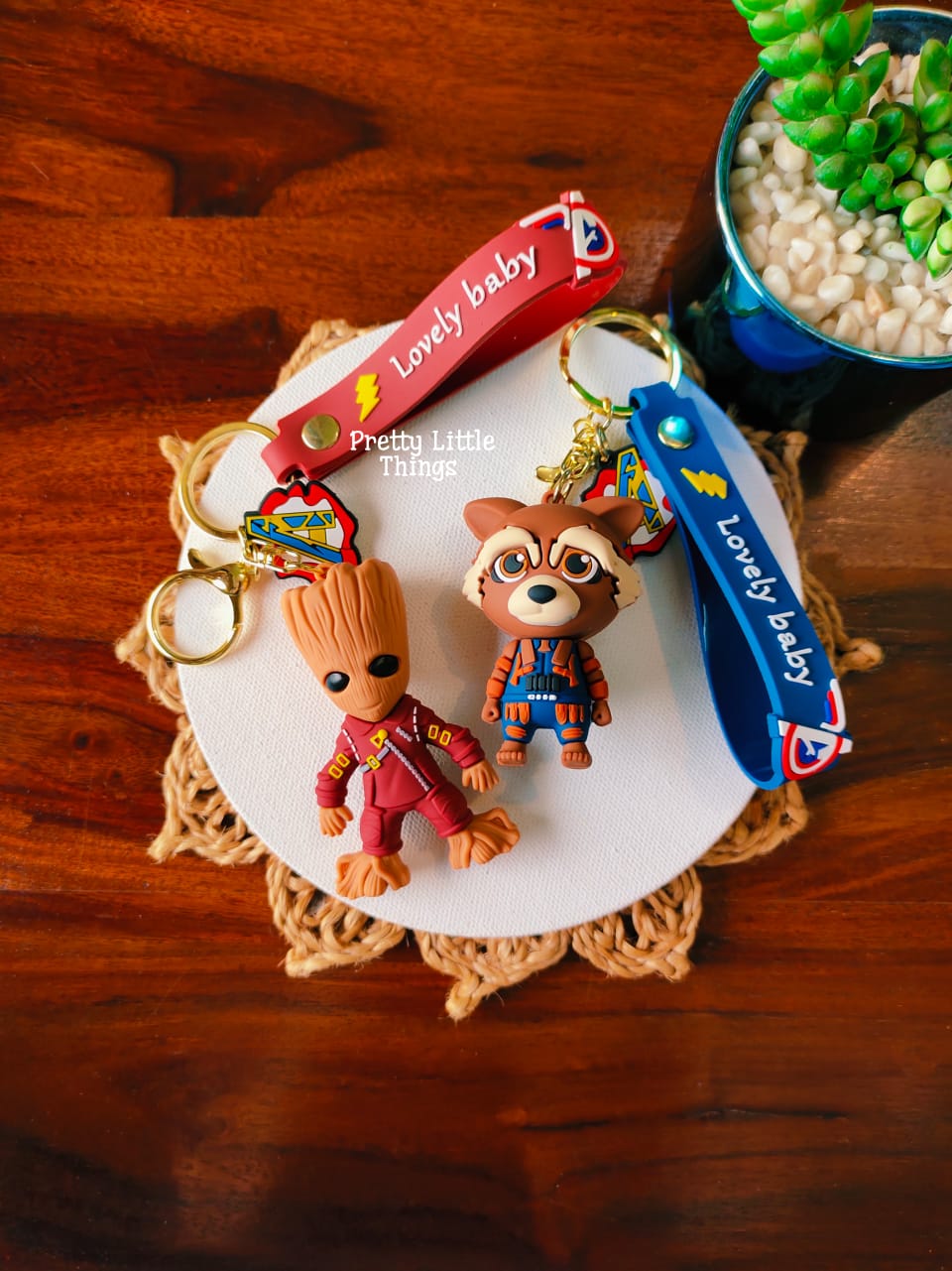 Rocket & Groot Keychains