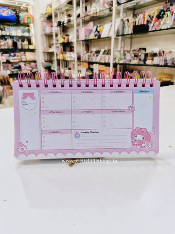 Sanrio Spiral Bound Weekly Planners