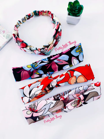 Turban Style Floral Head Bands