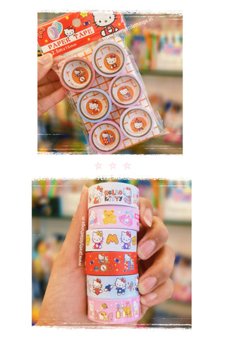 Sanrio Decorative Paper Tapes (Pack of 6 pcs)