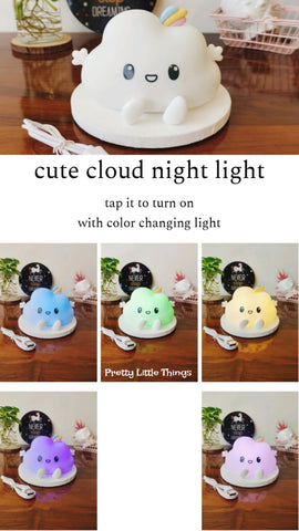 Cute Cloud Soft Silicon Night Lamp